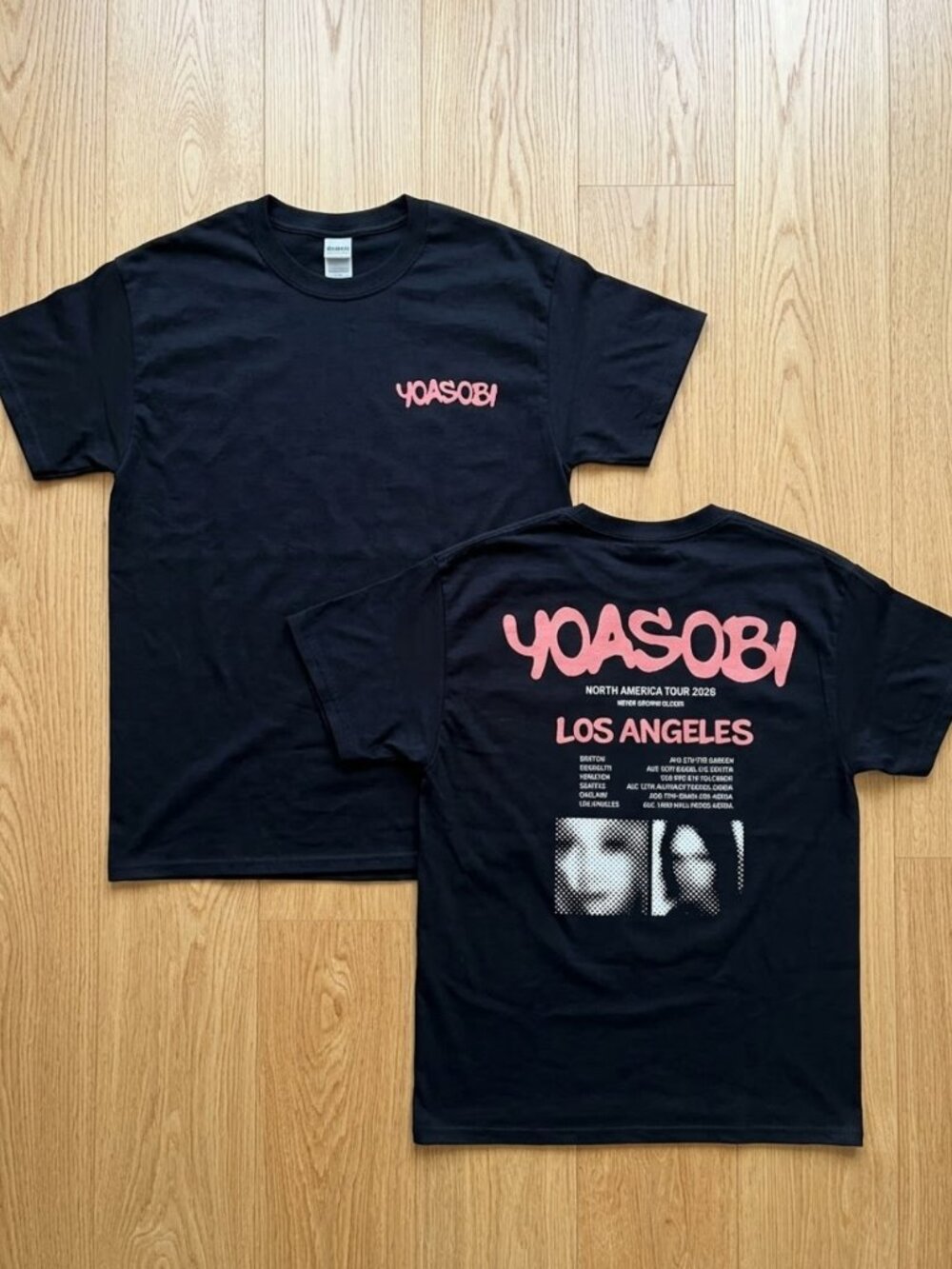YOASOBI Los Angeles Tour 2026 Two Sided T-Shirt Unisex Reprint